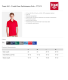 RFTC Jr. Tennis Performance  Polo YOUTH *NAME OPTION*