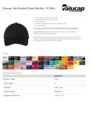 LLLG HAT - Valucap: bio-washed classic dad hat