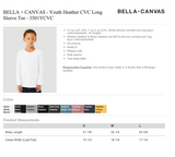 RFTC JR Tennis BELLA CANVAS Long Sleeve White Tshirt YOUTH & ADULT
