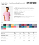 RFTC JR Tennis COMFORT COLORS Short Sleeve White Tshirt YOUTH & ADULT